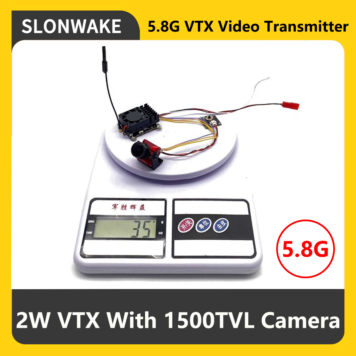 Fpv Drone Camera - SLONWAKE 5.8G 2000mW Trasmettitore FPV VTX